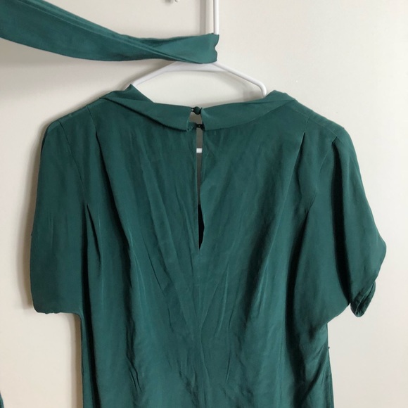 Aritzia Wilfred Emerald Green Silk Dress - Picture 5 of 7